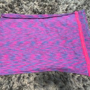 Ivivva Pink, Blue and Purple scarf. Snap Buttons on side